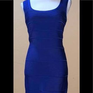 Calvin Klein blue bandage dress